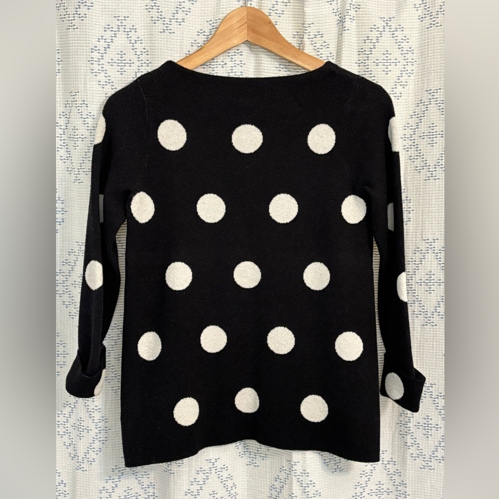 EUC - Cynthia Rowley Polka Dot Sweater - Picture 2 of 10